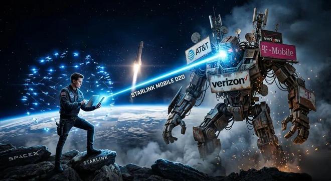 星链直连手机逼近商用,美国三大运营商罕见结盟严防被绕过